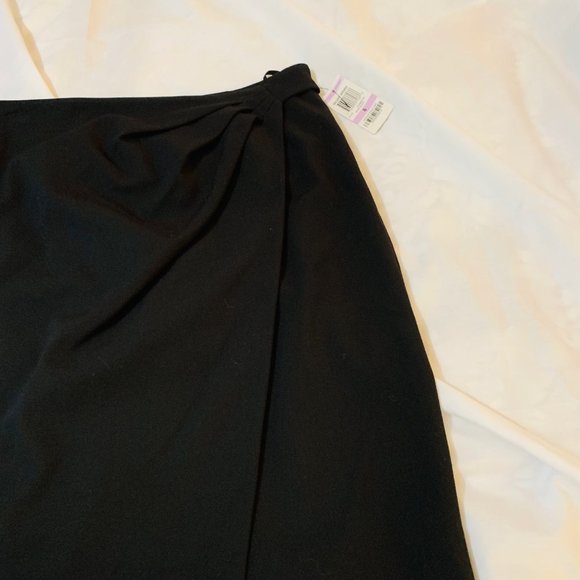 Alfani Black Pencil Skirt with Side Zipper Size 6 New With Tags - Picture 2 of 10